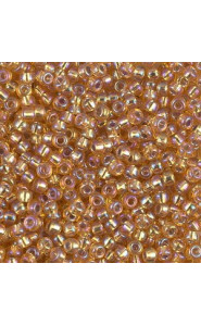 Miyuki rocailles Perlen 8/0 - Silverlined dark gold ab 8-1004